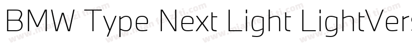 BMW Type Next Light LightVersion 2字体转换